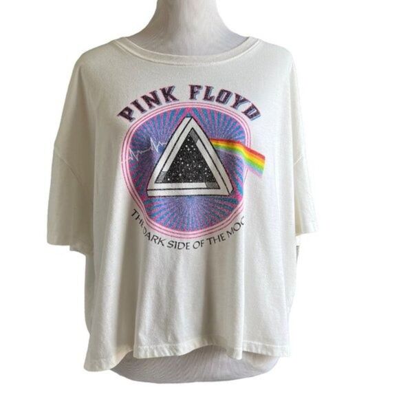 Pink Floyd White Crop Top Size XXL - Picture 1 of 5